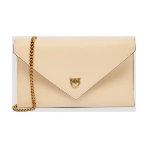 Pinko Skórzana kopertówka FLAT PURSE MINI