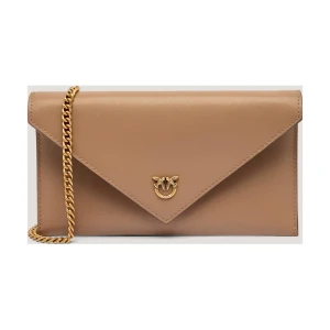 Pinko Skórzana kopertówka FLAT PURSE MINI