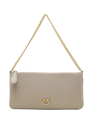 Pinko Skórzana kopertówka FLAT VITELLO SETA