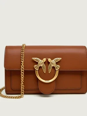 Pinko Skórzana kopertówka/portfel LOVE ONE