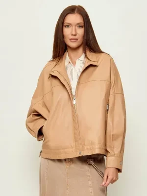 Pinko Skórzana kurtka BAILEE | Relaxed fit