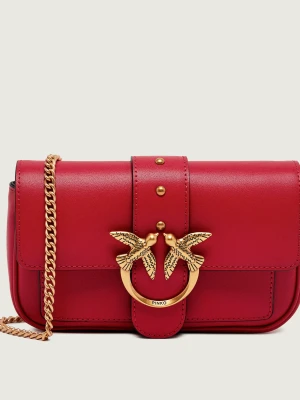 Pinko Skórzana listonoszka/kopertówka Love One Pocket