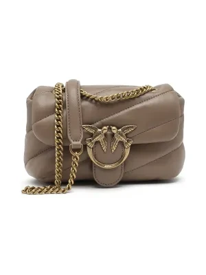 Pinko Skórzana torebka na ramię LOVE BABY PUFF C SHEEP NAPPA