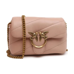 Pinko Skórzana listonoszka LOVE BABY PUFF C SHEEP NAPPA