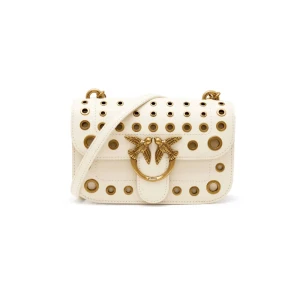 Pinko Skórzana listonoszka LOVE BELL MINI VITELLO SETA +