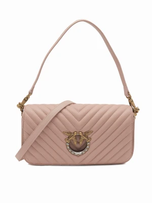 Pinko Skórzana listonoszka LOVE CLICK MINI NAPPA