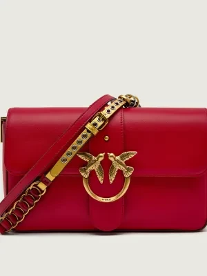 Pinko Skórzana listonoszka LOVE ONE CLASSIC SLOUCHY