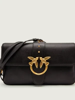 Pinko Skórzana listonoszka LOVE ONE CLASSIC SLOUCHY