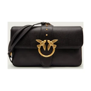 Pinko Skórzana listonoszka LOVE ONE CLASSIC SLOUCHY