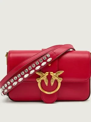 Pinko Skórzana listonoszka LOVE ONE MINI SLOUCHY