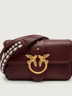 Pinko Skórzana listonoszka LOVE ONE MINI SLOUCHY