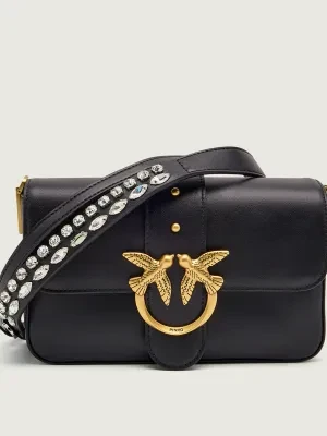Pinko Skórzana listonoszka LOVE ONE MINI SLOUCHY