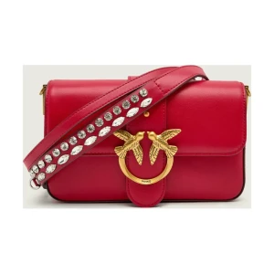 Pinko Skórzana listonoszka LOVE ONE MINI SLOUCHY