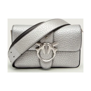 Pinko Skórzana listonoszka LOVE ONE MINI SLOUCHY FL