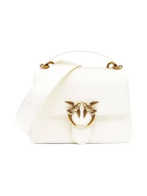 Pinko Skórzana listonoszka Love One Top Handle Mini Light