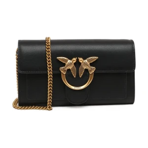 Pinko Skórzana listonoszka LOVE ONE WALLET C VITELLO SETA