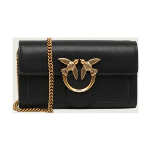 Pinko Skórzana listonoszka LOVE ONE WALLET C VITELLO SETA