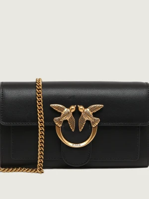 Pinko Skórzana listonoszka LOVE ONE WALLET C VITELLO SETA