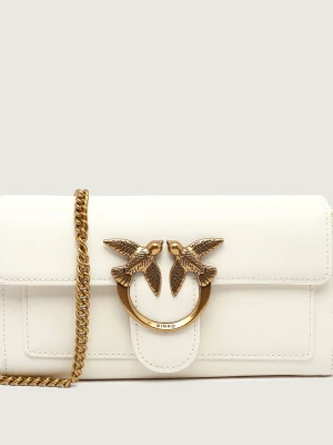 Pinko Skórzana listonoszka LOVE ONE WALLET C VITELLO SETA
