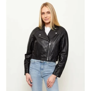 Pinko Skórzana ramoneska CARLENE | Cropped Fit