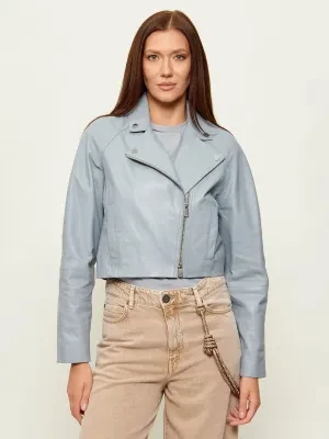 Pinko Skórzana ramoneska CARLENE | Cropped Fit