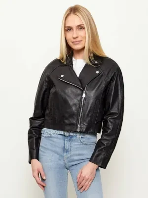 Pinko Skórzana ramoneska CARLENE | Cropped Fit