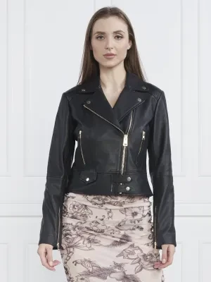 Pinko Skórzana ramoneska SENSIBILE | Regular Fit