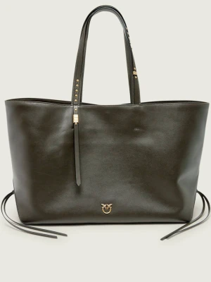 Pinko Skórzana shopperka CABAS CLASSIC