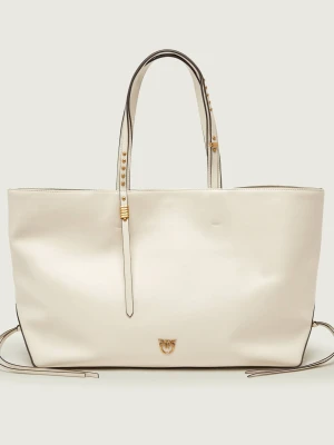 Pinko Skórzana shopperka CABAS CLASSIC