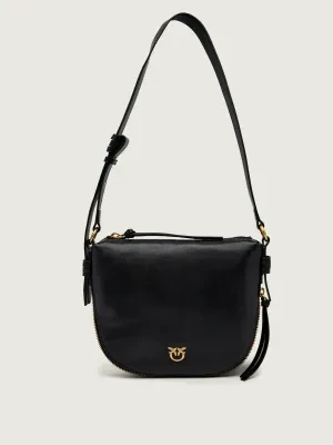 Pinko Skórzana torebka na ramię AROUND MINI