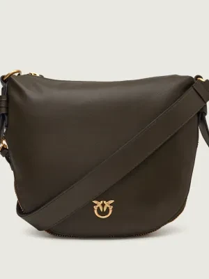 Pinko Skórzana torebka na ramię AROUND MINI