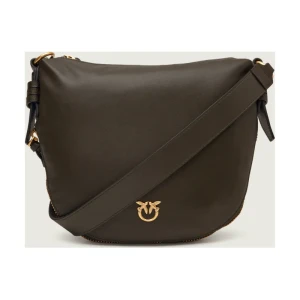 Pinko Skórzana torebka na ramię AROUND MINI