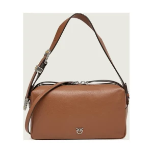 Pinko Skórzana torebka na ramię BAULETTO TRITTICO