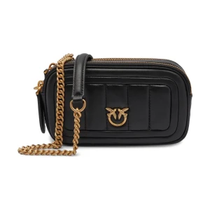 Pinko Skórzana torebka na ramię CAMERA CASE