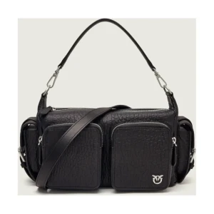 Pinko Skórzana torebka na ramię CARGO