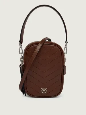 Pinko Skórzana torebka na ramię CARGO POUCH