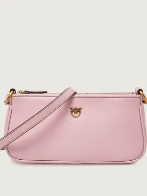 Pinko Skórzana torebka na ramię HALF MOON