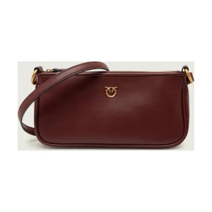 Pinko Skórzana torebka na ramię HALF MOON