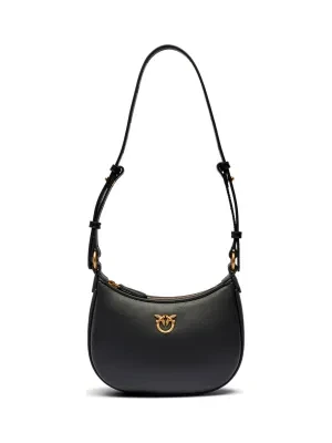 Pinko Skórzana torebka na ramię HALF MOON BABY