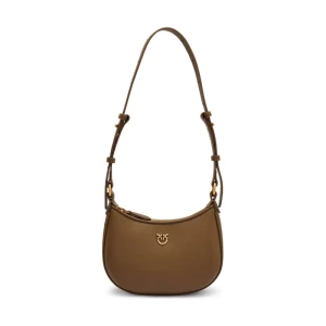 Pinko Skórzana torebka na ramię HALF MOON BABY