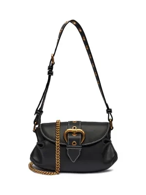 Pinko Skórzana torebka na ramię JOLENE