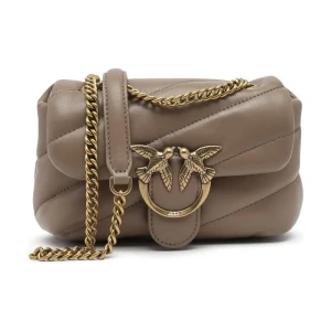 Pinko Skórzana torebka na ramię LOVE BABY PUFF C SHEEP NAPPA