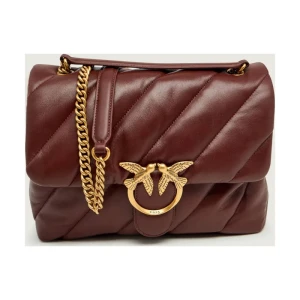 Pinko Skórzana torebka na ramię LOVE BIG PUFF CL