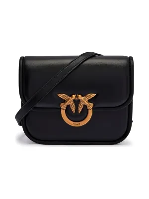 Pinko Skórzana torebka na ramię LOVE BOX