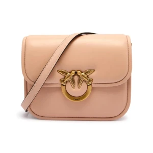 Pinko Skórzana torebka na ramię LOVE BOX