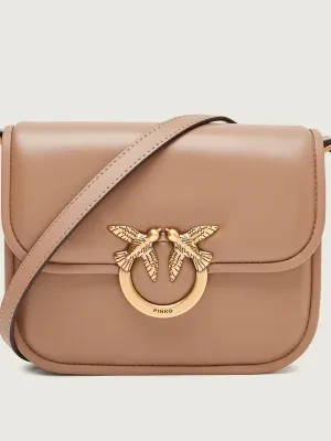 Pinko Skórzana torebka na ramię LOVE BOX