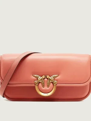 Pinko Skórzana torebka na ramię LOVE BOX
