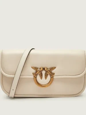 Pinko Skórzana torebka na ramię LOVE BOX