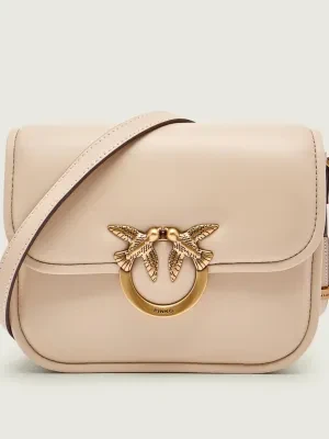 Pinko Skórzana torebka na ramię LOVE BOX
