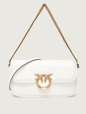 Pinko Skórzana torebka na ramię LOVE BOX